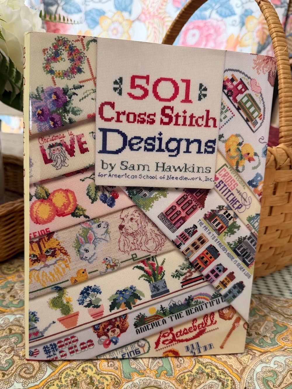 Vintage 501 Cross Stitch Designs Sam Hawkins American School of Needlework Patte